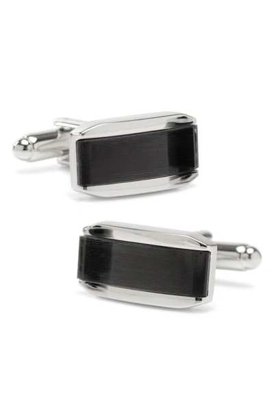 Cufflinks, Inc . Cat's Eye Cuff Links In Dark Grey Cats Eye