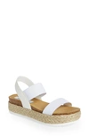 Steve Madden Dina Flat Sandals In White