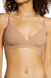 Skims Fits Everybody Crossover Bralette In Sienna