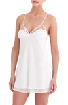 Rya Collection Charming Lace-trim Chemise In Ivory