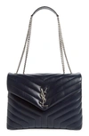 SAINT LAURENT MEDIUM LOULOU MATELASSE LEATHER SHOULDER BAG,574946DV726