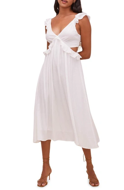Astr The Label Nima Ruffle Sundress In White