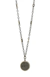 Freida Rothman West Point Duty Pendant Necklace In Gold And Black