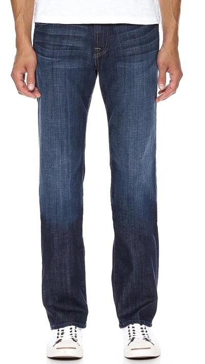 7 For All Mankind Austyn Straight Leg Jeans In Faraday