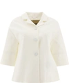 HERNO HERNO WOMEN'S WHITE COTTON JACKET,GA0203D131441000 42