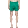 MONCLER GREEN BOXER MARE SWIM SHORTS