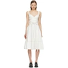 ALEXANDER MCQUEEN OFF-WHITE DENIM '50S DRESS