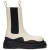Bottega Veneta Men's Contrast-sole Leather Tire Boots In 9049 Seasal