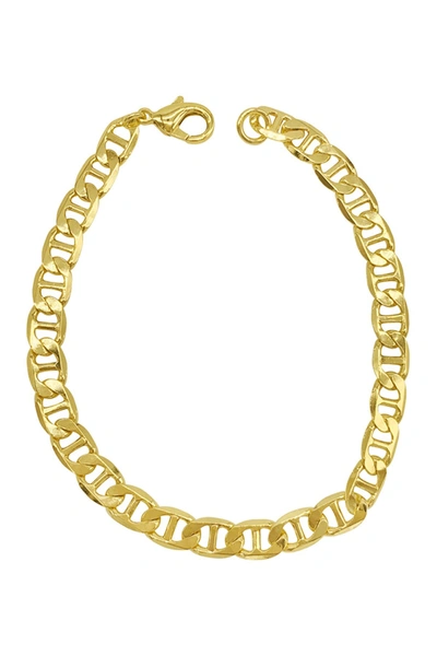 Adornia Water Resistant Mariner Chain Bracelet In Yellow