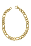 Adornia 7mm Figaro Chain Bracelet In Yellow