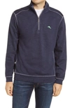 Tommy Bahama Tobago Bay Half Zip Pullover In Ocean Deep