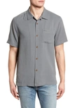 Tommy Bahama Royal Bermuda Standard Fit Silk Blend Camp Shirt In Shadow