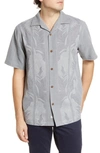 Tommy Bahama Tahitian Border Classic Fit Silk Shirt In Shadow