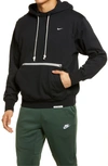 Nike Dri-fit Standard Issue Pullover Hoodie In Black/ Pale Ivory