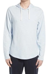 Vince Slub Hoodie In Shirting Blue