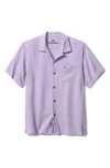 Tommy Bahama Royal Bermuda Standard Fit Silk Blend Camp Shirt In Spanish Lavender