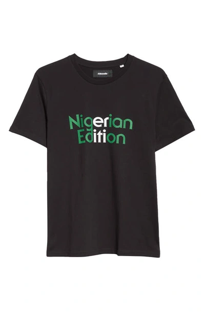 Ahluwalia Nigeria Edition Organic Cotton Tee In Black/ White