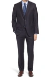 Hickey Freeman Infinity Classic Fit Solid Wool Suit In Navy