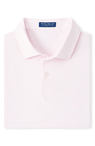 Peter Millar Bullock Performance Stretch Polo Shirt In Misty Rose