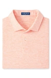 Peter Millar Bullock Performance Stretch Polo Shirt In Nectarine