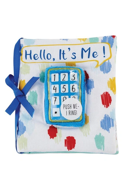 Mud Pie Hello World Phone Baby Book In Blue