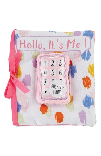 Mud Pie Hello World Phone Baby Book In Pink