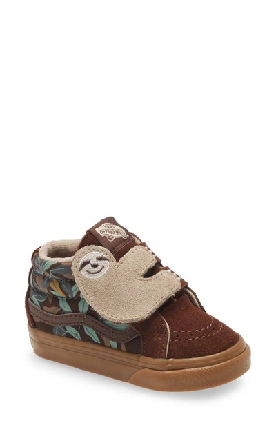 Vans Kids' Sk8 Mid Sloth Reissue V Sneaker In Brown