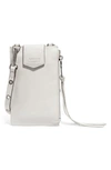 Aimee Kestenberg Getaway Rfid Leather Phone Crossbody Pouch In Cloud