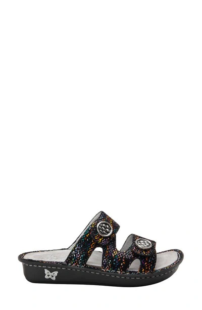 Alegria Violette Slide Sandal In Diversified Leather
