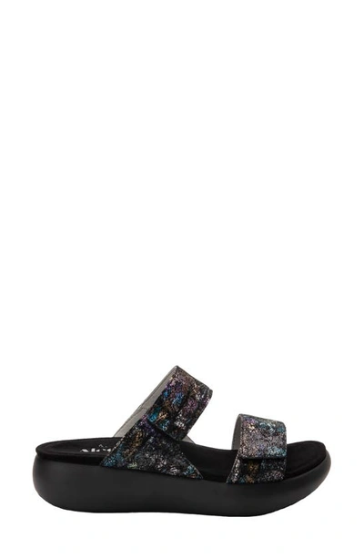 Alegria Bryce Slide Sandal In Montage Leather