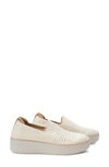 Traq By Alegria Mystiq Peeps Platform Slip-on Sneaker In Peeps Cream Fabric