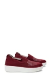 Traq By Alegria Mystiq Peeps Platform Slip-on Sneaker In Peeps Wine Fabric