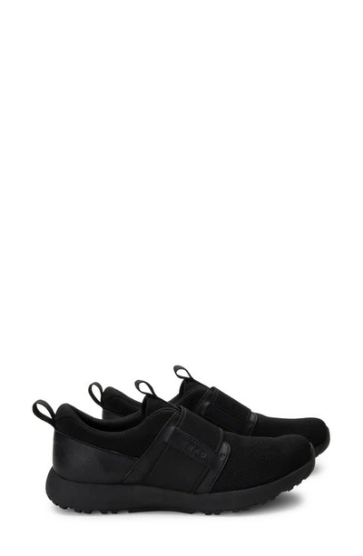 Traq By Alegria Volition Sneaker In Black Fabric