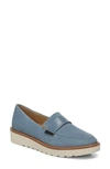 Naturalizer Adiline Loafer In Storm Blue Leather