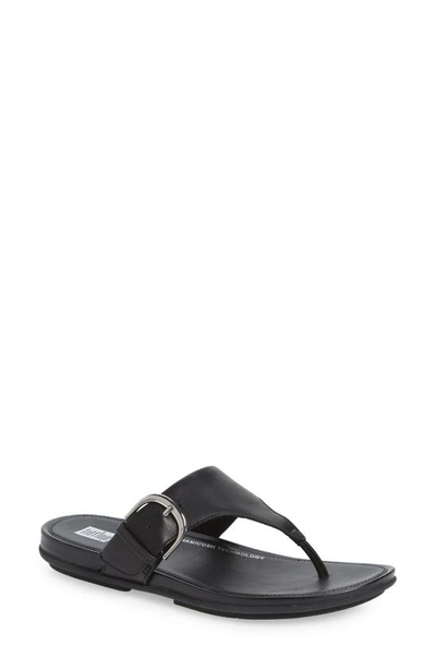 Fitflop Gracie Flip Flop In All Black
