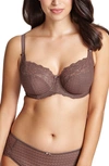 Panache Envy Side Support Balconette Bra In Chestnut