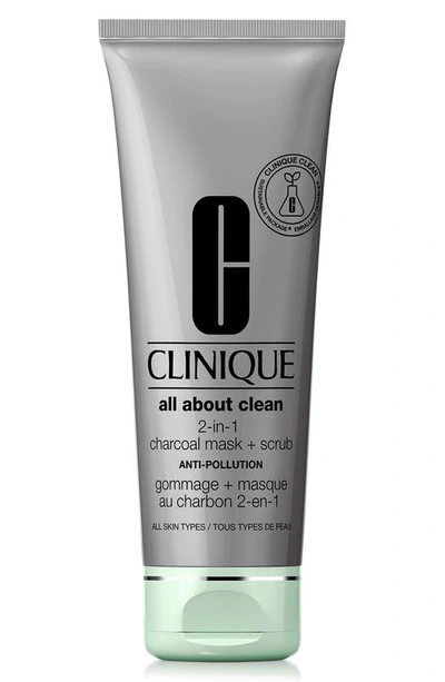 Clinique All About Clean 2-in-1 Charcoal Face Mask + Scrub 3.4 oz/ 100 ml