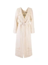 FENDI FENDI WOMEN'S WHITE OTHER MATERIALS COAT,FF8799AF76F0ZNM 42