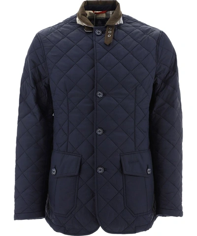 Barbour Lutz Quilted Jacket In Blue