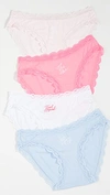 STRIPE & STARE WEDDING KNICKERS PALE PINK/WHITE/HOT PINK/BLUE,STSTA30080