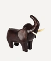 Omersa Miniature Leather Elephant In Brown