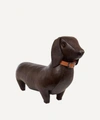 Omersa Standard Leather Dachshund In Brown