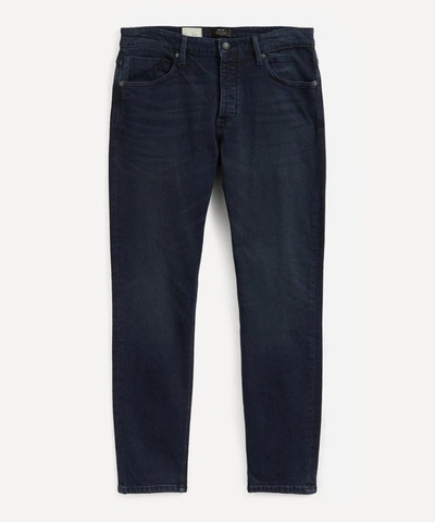 Neuw Lou Slim Straight Stretch-cotton Twill Jeans In Dark Blue