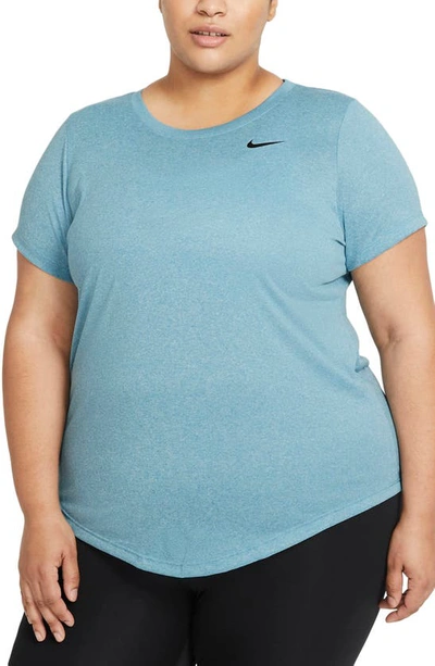 Nike Dri-fit Legend T-shirt In Cerulean/ Light Silver