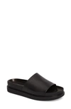 Vagabond Shoemakers Erin Leather Slide Sandal In Black Leather