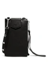 Aimee Kestenberg Getaway Rfid Leather Phone Crossbody Pouch In Black