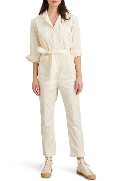 Alex Mill Expedition Twill Jumpsuit In Oatmilk