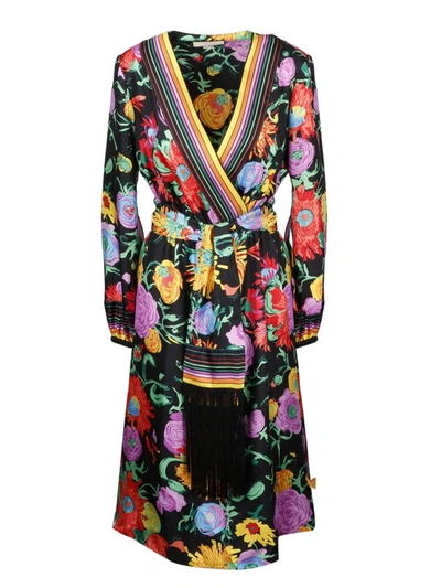 Gucci X Ken Scott Print Scarf Dress In Multicolor