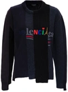 BALENCIAGA BALENCIAGA PANELLED LOGO SWEATER