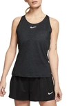 Nike Court Dry Elevated Essential Tank In Black/ White